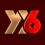 YY6 game logo with gold and red design on dark red background