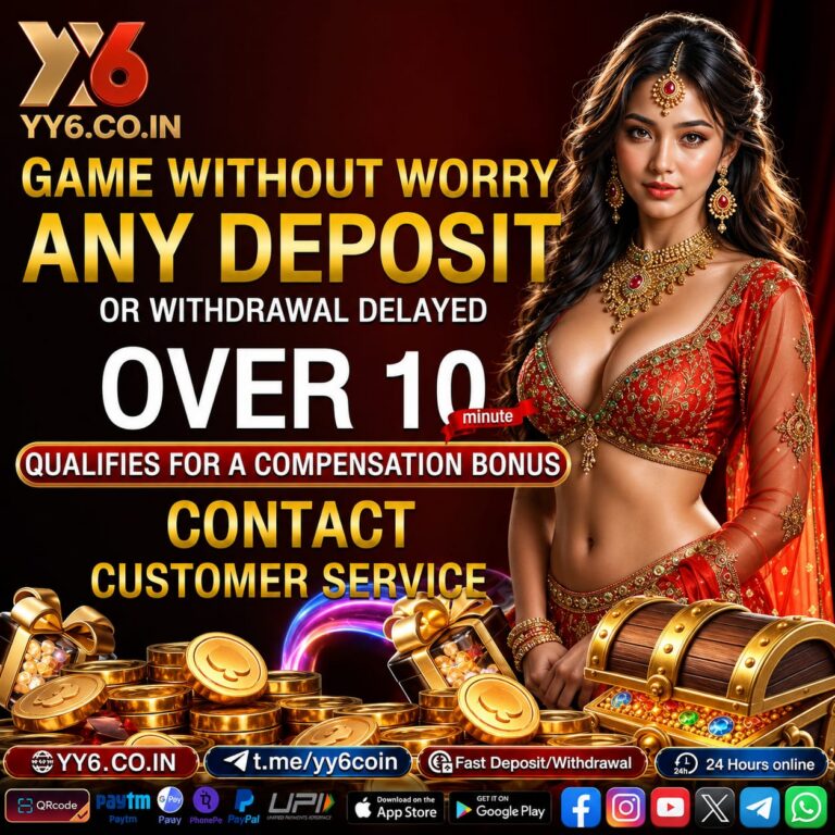 YY6 game withdrawal support banner with customer service information